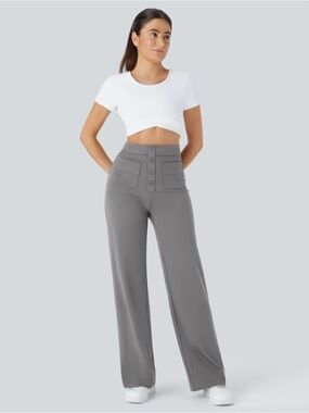 DayStretch High Waisted Pockets
Straight Leg Casual Pants